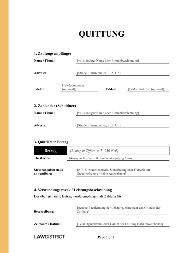 de-quittung-template-bespiel